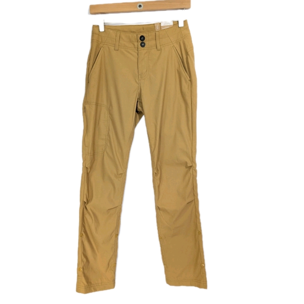 Prana Alana Pants NEW sz 2 Women Hiking Stretch Roll up leg Hike Climbing